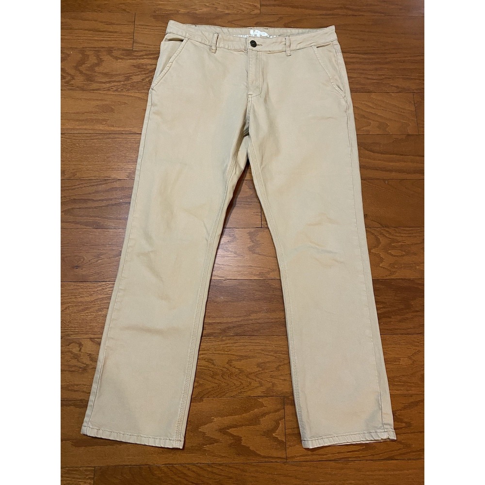 Bulletprufe Denim Khaki Pants Jeans Mens 38 Beige Cotton Stretch NC USA